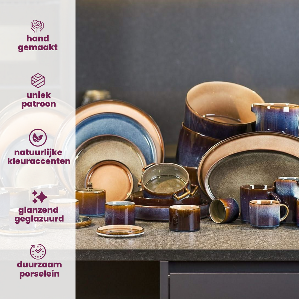 Set de bols à soupe Cosy & Trendy - en porcelaine - Quintana - 13 cm - 4 pièces