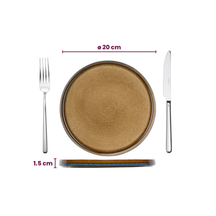 Set de vaisselle Cosy & Trendy - 6 personnes - Quintana Amber - 28 cm - 18 pièces