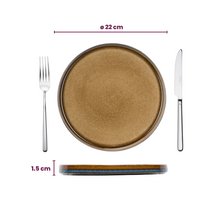 Ensemble d'assiettes Cosy&Trendy - Dessert - Quintana Amber - 22 cm - 4 pièces