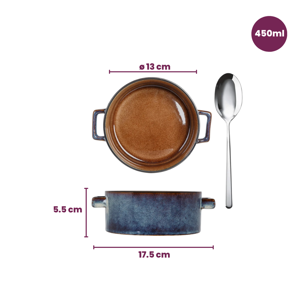 Set de bols à soupe Cosy & Trendy - Coupes - Quintana Amber - 450 ml - 4 pièces