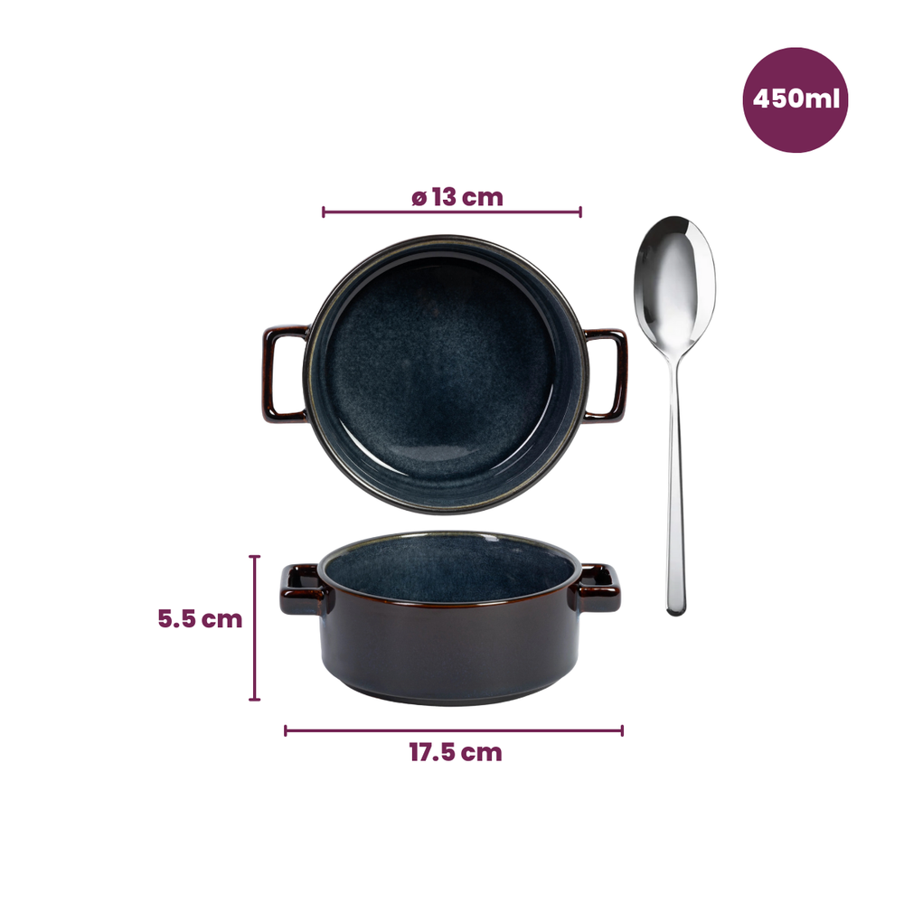 Set de bols à soupe Cosy & Trendy - en porcelaine - Quintana - 13 cm - 4 pièces