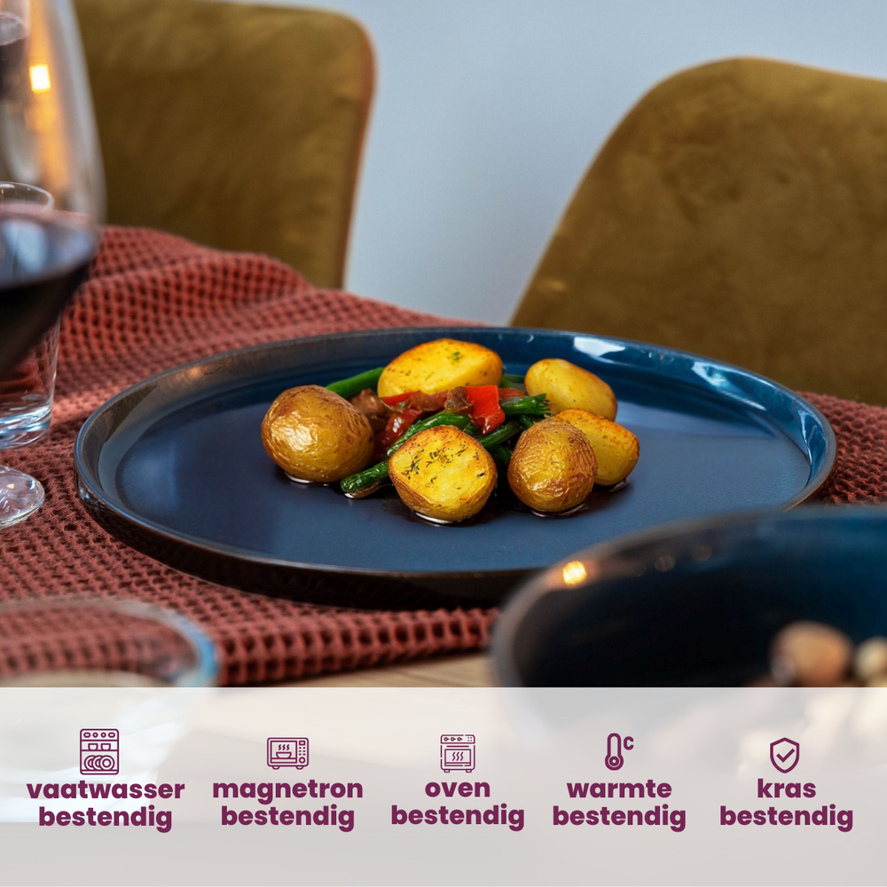Set d'assiettes Cosy & Trendy - Assiettes de dîner - Quintana - 28 cm - 4 pièces