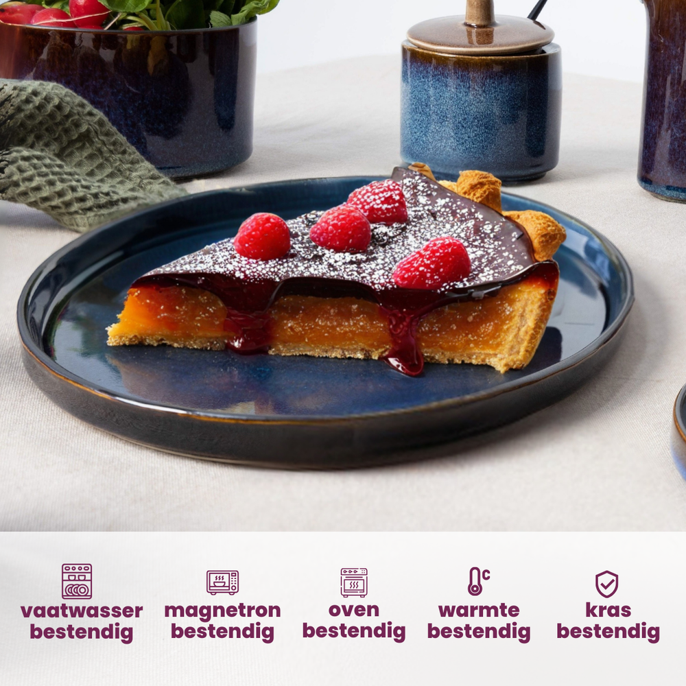 Set d'assiettes Cosy&Trendy - Assiettes a dessert - Quintana - 22 cm - 4 pièces