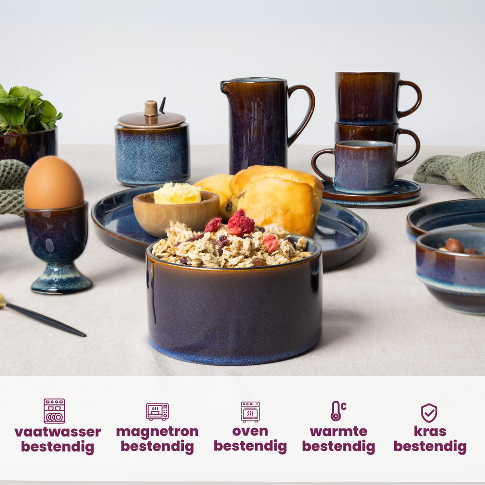 Set de bols à soupe Cosy & Trendy - en porcelaine - Quintana - 13 cm - 4 pièces