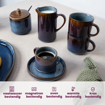 Set de tasses à café Cosy & Trendy - Senseo - Quintana Blue - 220 ml - 4 pièces