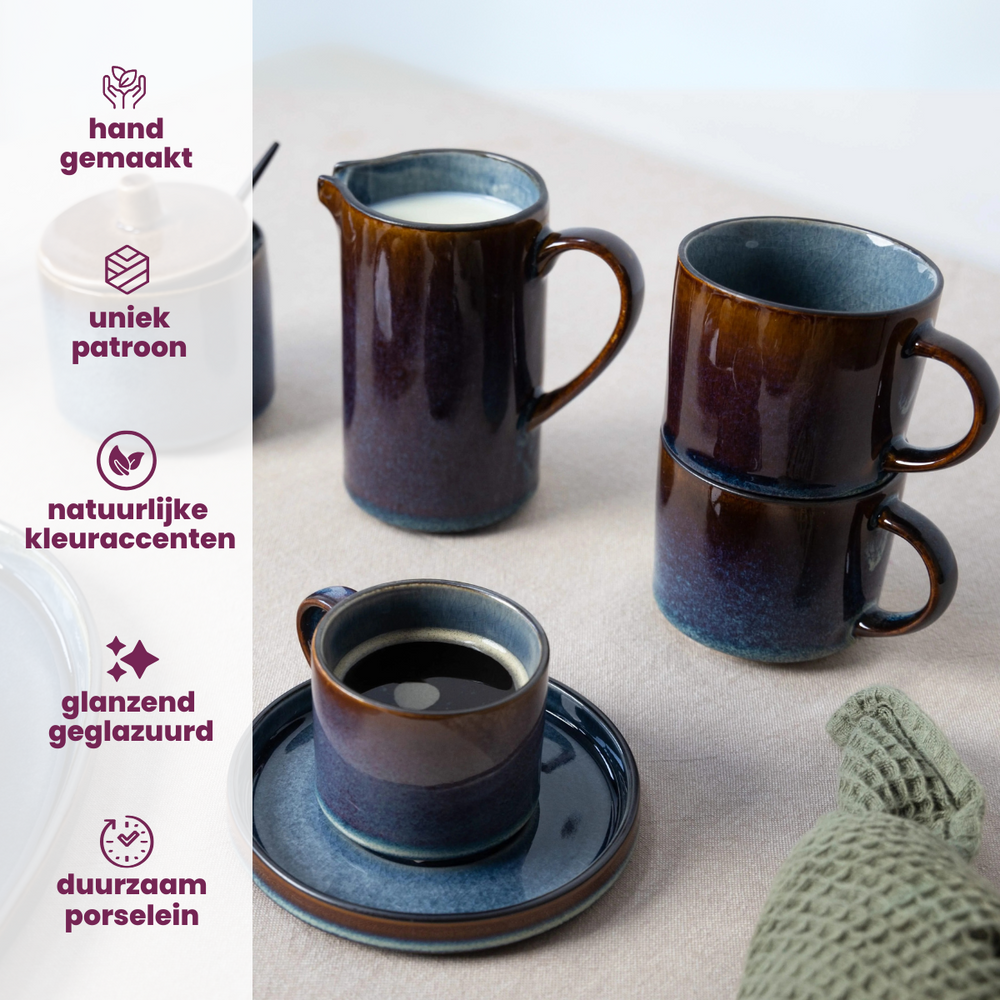 Pot à sucre Cosy & Trendy - Sucrier - Quintana - 220 ml - en porcelaine