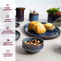 Set d'assiettes Cosy&Trendy - Assiettes a dessert - Quintana - 22 cm - 4 pièces