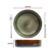Set d'assiettes Cosy & Trendy - Assiettes à pâtes - Quintana - Ø23 cm - 4 pièces
