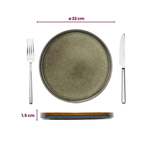 Set d'assiettes Cosy & Trendy - Dessert - Quintana Green - 22 cm - 4 pièces