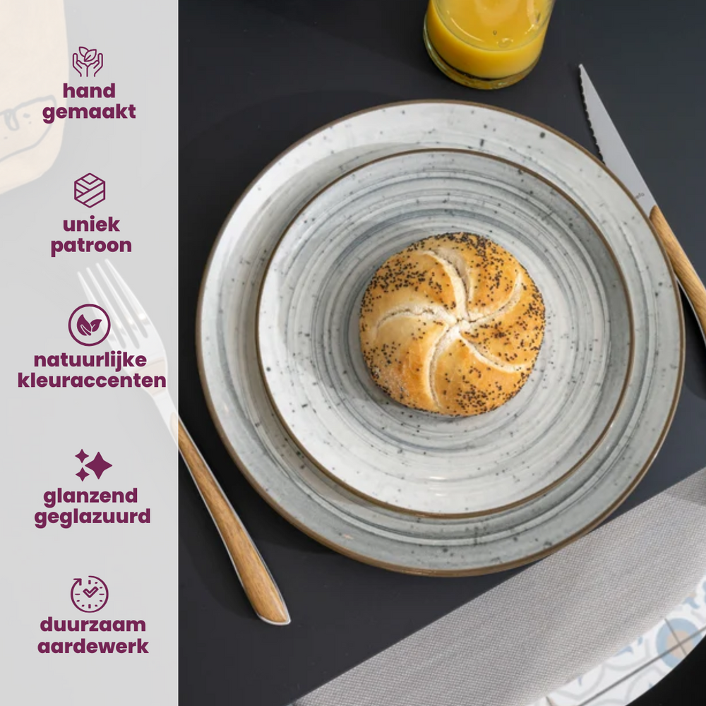 Ensemble d'assiettes Cosy&Trendy - Assiettes plates - Sintra - 26 cm - 4 pièces