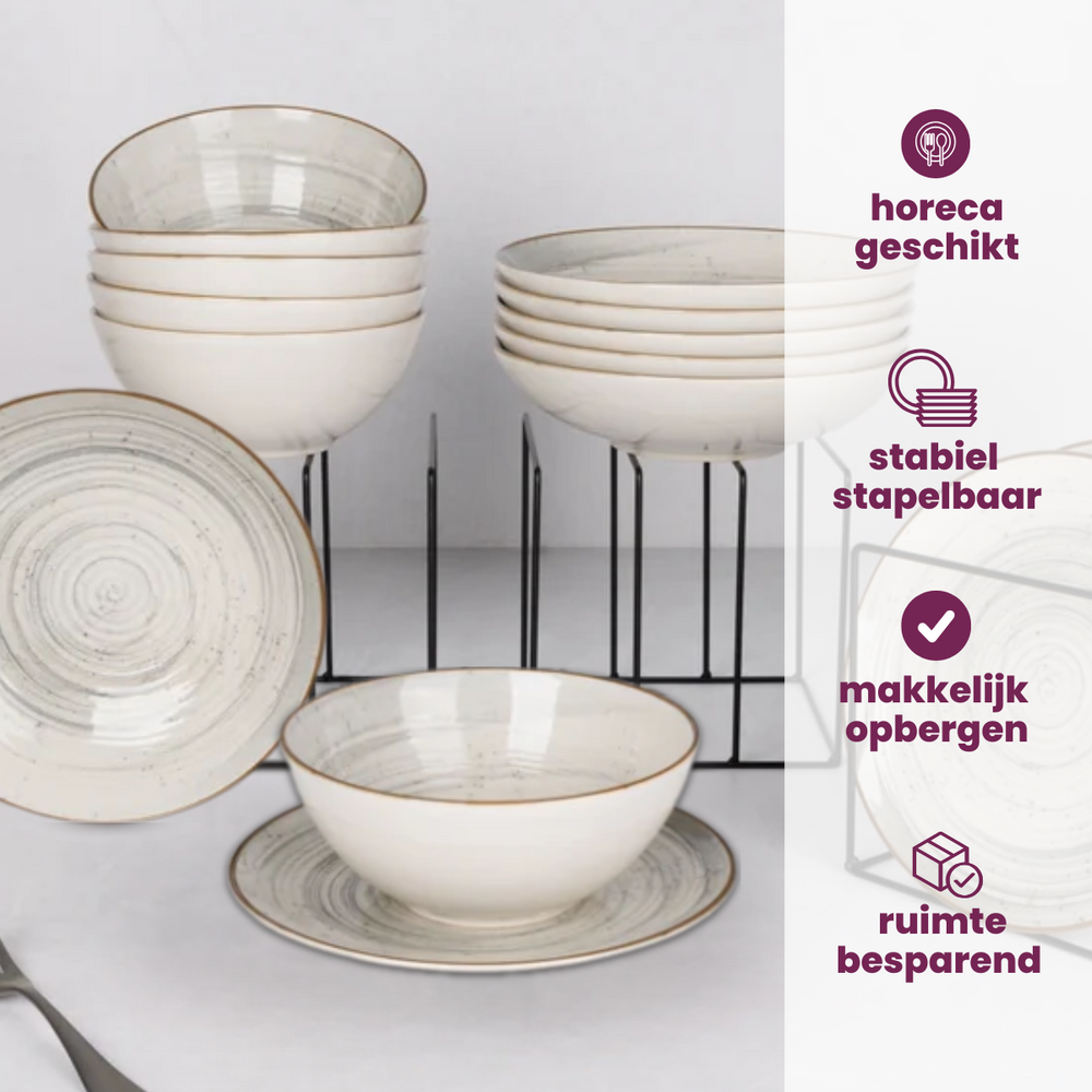 Ensemble d'assiettes Cosy&Trendy - Assiettes plates - Sintra - 26 cm - 4 pièces