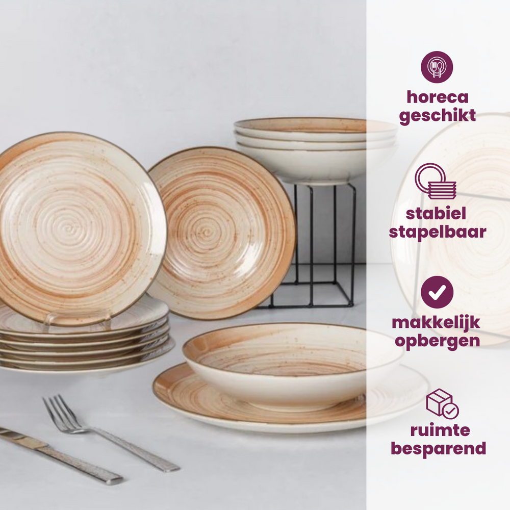 Ensemble de bols a soupe Cosy & Trendy - Sintra Terracotta - Ø 16 cm - 4 pièces
