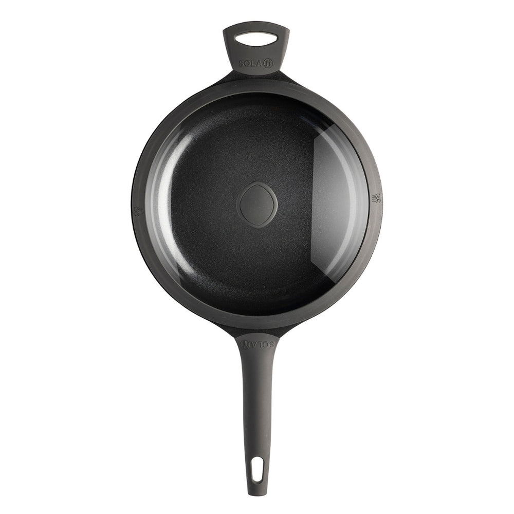 Sola Wokpan avec couvercle Ceramic Deluxe ø 30 cm - revêtement antiadhésif en céramique