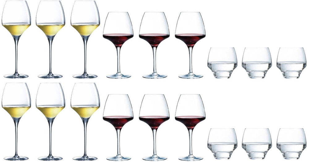Set de verres à vin Chef & Sommelier - Verres à eau - Open Up - 18 pièces