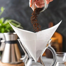 Filtres à café / filtres en papier Chemex FS-100 Square - Prépliés - 100 pièces