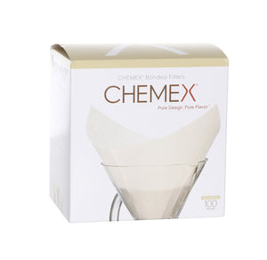 Filtres à café / filtres en papier Chemex FS-100 Square - Prépliés - 100 pièces