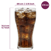 Ensemble de verres à soda Coca Cola - Longdrink - Coca Cola - 370 ml - 4 pièces