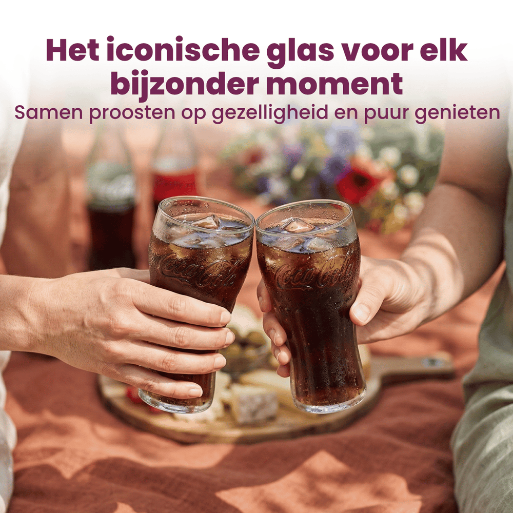 Ensemble de verres à soda Coca Cola - Longdrink - Coca Cola - 370 ml - 4 pièces