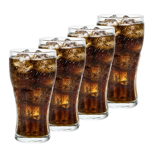 Ensemble de verres à soda Coca Cola - Longdrink - Coca Cola - 370 ml - 4 pièces
