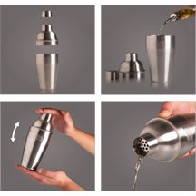 Set de cocktail Vacu Vin - Shaker à cocktail - Plus - 550 ml - 7 pièces