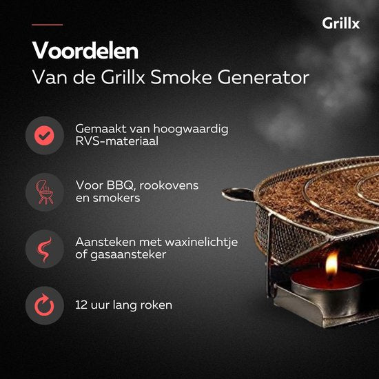 Générateur de fumée froide GrillX - Fumage a froid - GrillX BBQ - 425 ml