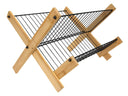 Égouttoir Cookinglife Pliable - Métal Noir & Bambou