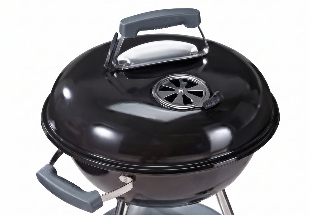 Cookinglife Barbecue à boule avec roues Fire & Flavour - Charbon de bois - 45 cm - Noir