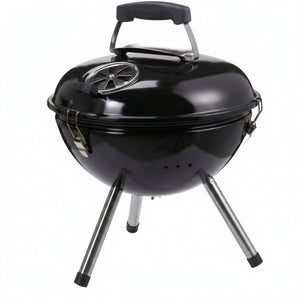 Cookinglife Barbecue à boule avec pieds Fire & Flavour - Charbon de bois - 39 cm - Compact - Noir