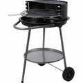 Cookinglife BBQ semi-ouverte avec roues Fire & Flavour - Charbon - 51 cm - Noir