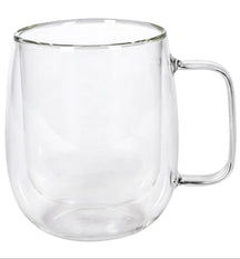 Tasses à latte macchiato / thé Cookinglife - en verre double paroi avec anse - 400 ml - 2 pièces
