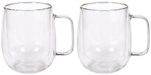 Tasses à latte macchiato / thé Cookinglife - en verre double paroi avec anse - 400 ml - 2 pièces