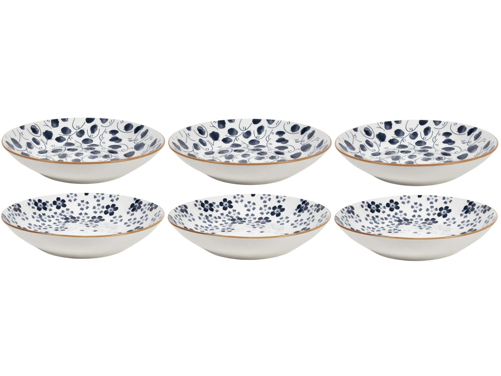 Assiettes creuses / Assiettes à pâtes Cookinglife Fleuris ø 20 cm - 6 pièces