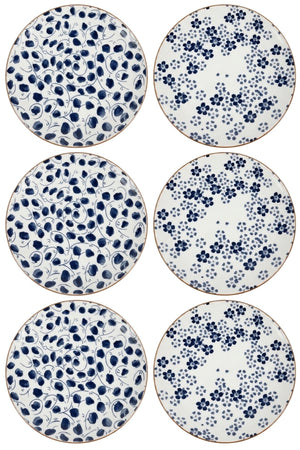 Assiettes à dîner Cookinglife Fleuris ø 27 cm - 6 pièces