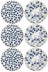 Assiettes à dîner Cookinglife Fleuris ø 27 cm - 6 pièces