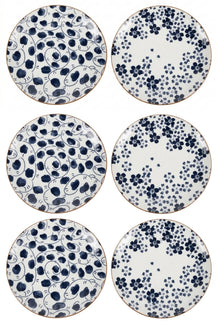 Assiettes à petit déjeuner / Assiettes à dessert Cookinglife Fleuris ø 19 cm - 6 pièces