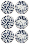 Assiettes à petit déjeuner / Assiettes à dessert Cookinglife Fleuris ø 19 cm - 6 pièces