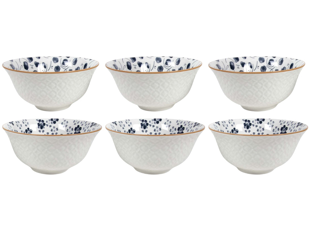 Bols à soupe / Bols Cookinglife Fleuris ø 16 cm - 6 pièces