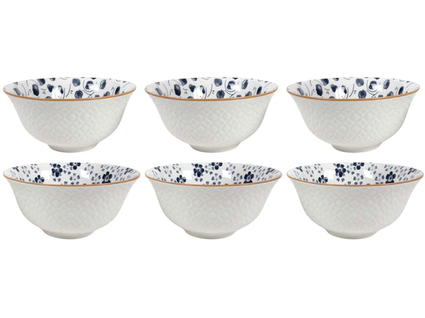 Bols à soupe / Bols Cookinglife Fleuris ø 16 cm - 6 pièces