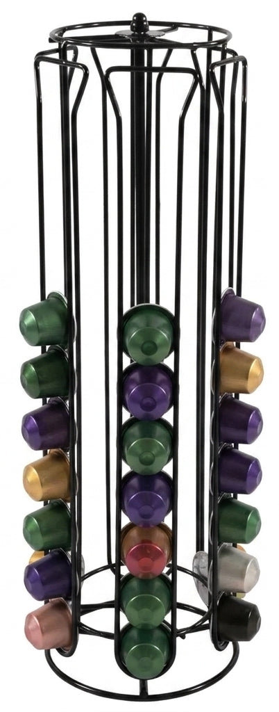 Porte-capsules Nespresso Cookinglife noir - pivotant - 60 capsules