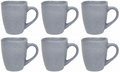 Tasses à café Cookinglife Linen gris 340 ml – 6 pièces