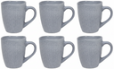 Tasses à café Cookinglife Linen gris 340 ml – 6 pièces