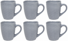 Tasses à café Cookinglife Linen gris 340 ml – 6 pièces
