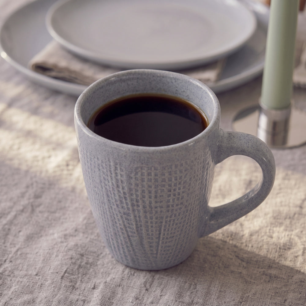 Tasses à café Cookinglife Linen gris 340 ml – 6 pièces