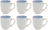 Tasses à café Cookinglife Nola Blue 330 ml – 6 pièces