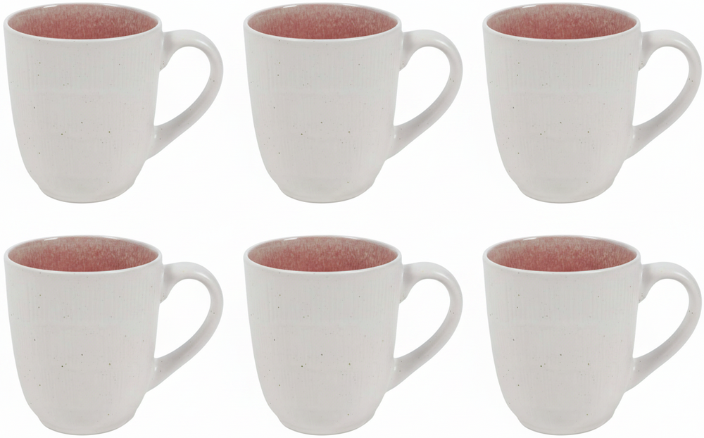 Tasses à café Cookinglife Nola Rose 330 ml – 6 pièces