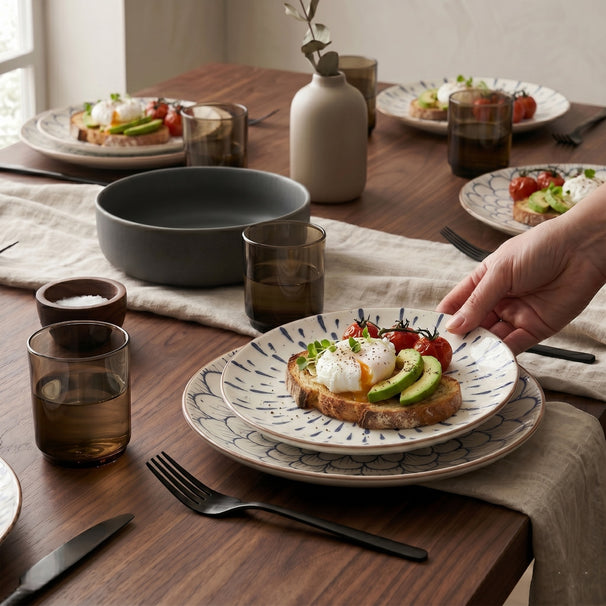 Assiettes à petit-déjeuner / Assiettes à dessert Cookinglife Noria ø 19 cm - 6 pièces