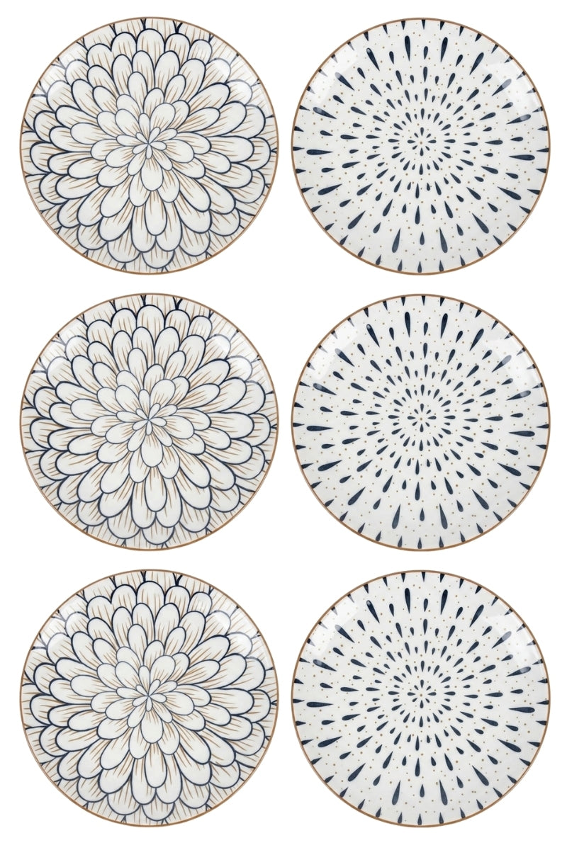 Assiettes à petit-déjeuner / Assiettes à dessert Cookinglife Noria ø 19 cm - 6 pièces