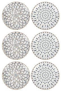Assiettes à petit-déjeuner / Assiettes à dessert Cookinglife Noria ø 19 cm - 6 pièces