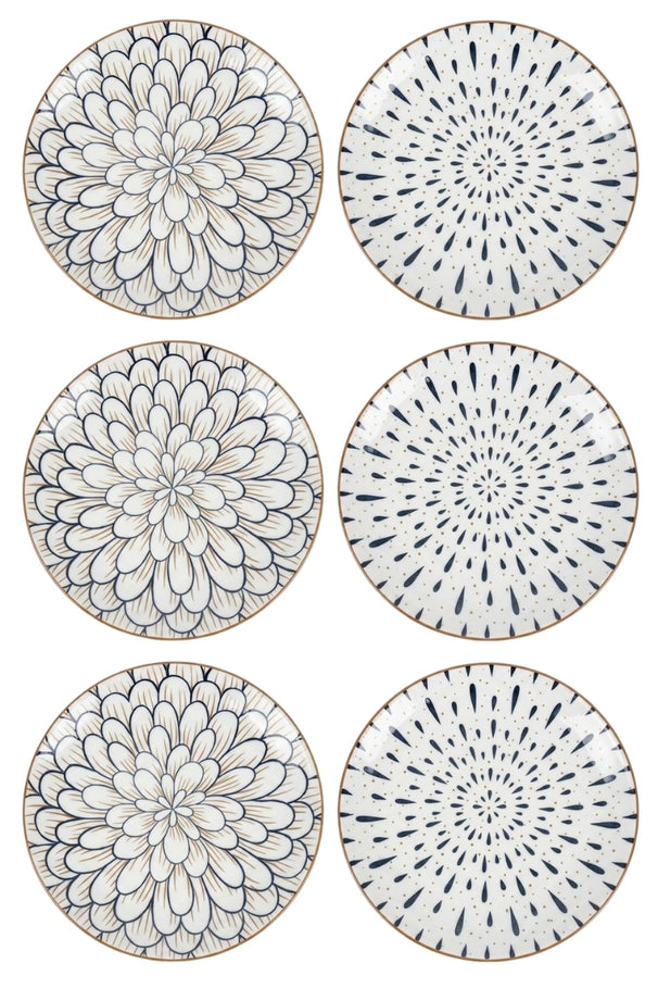 Assiettes à petit-déjeuner / Assiettes à dessert Cookinglife Noria ø 19 cm - 6 pièces