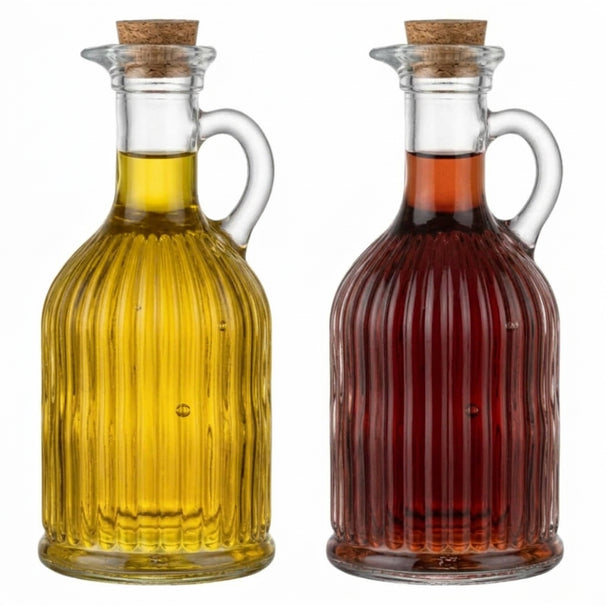 Ensemble d'huile et de vinaigre Cookinglife Lines - Verre - 350 ml - 2 pièces